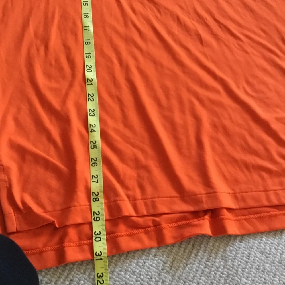 Ralph Lauren Orange Short-Sleeve Polo with Navy Pony